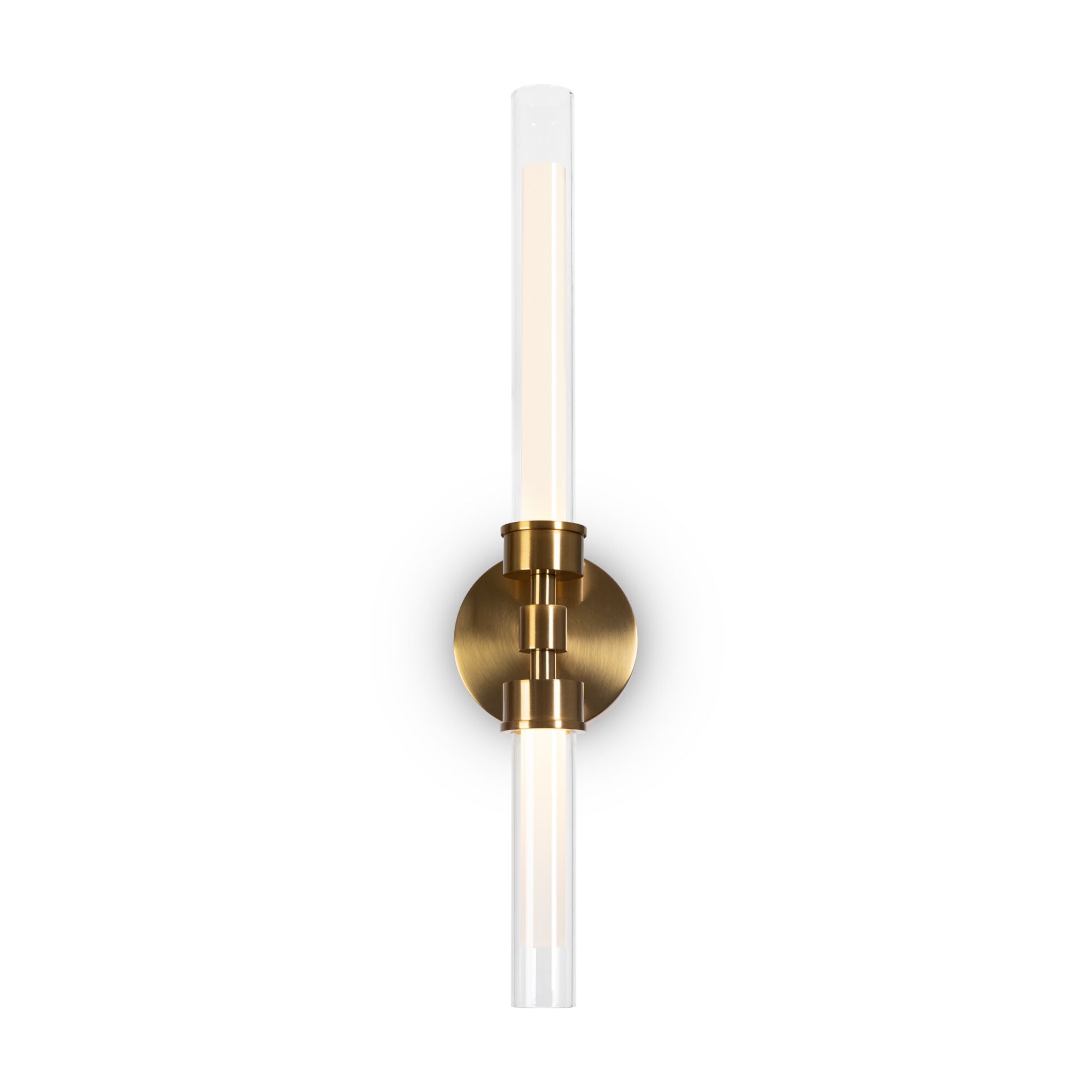 Stelo Indoor LED Wall Light - Brass/Black Finish