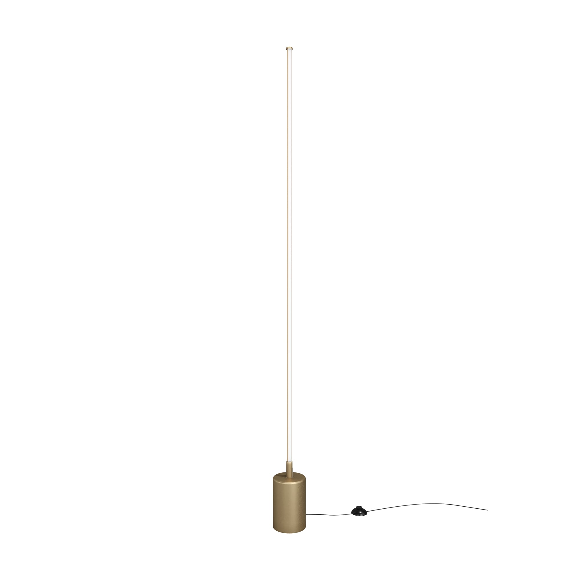 Flow Floor lamp Integrated LED - Black/Brass Finish