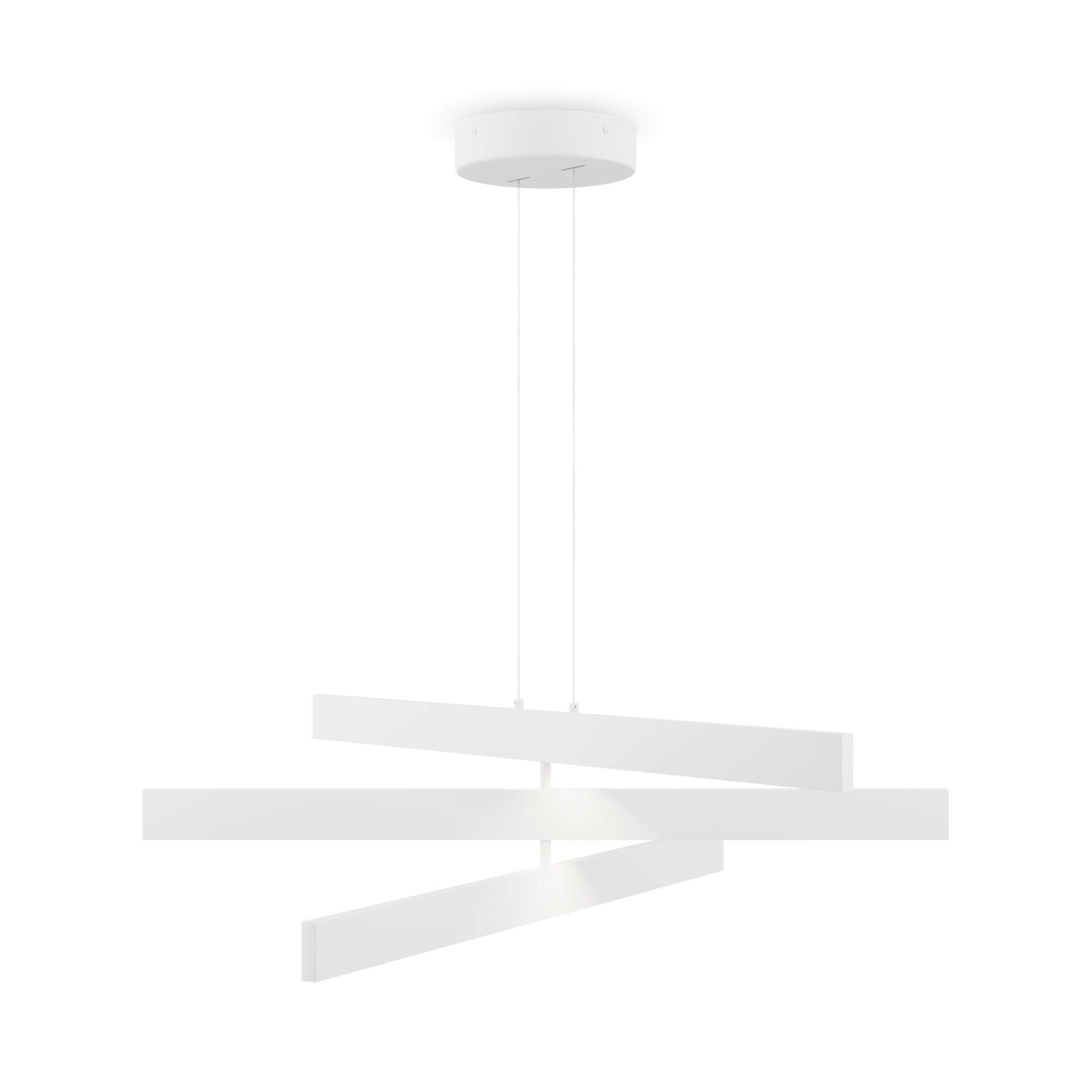 Origami LED Hanging Light - Black/White Finish