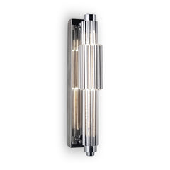 Verticale Indoor LED Wall Light - Chrome & Cognac/Chrome Finish