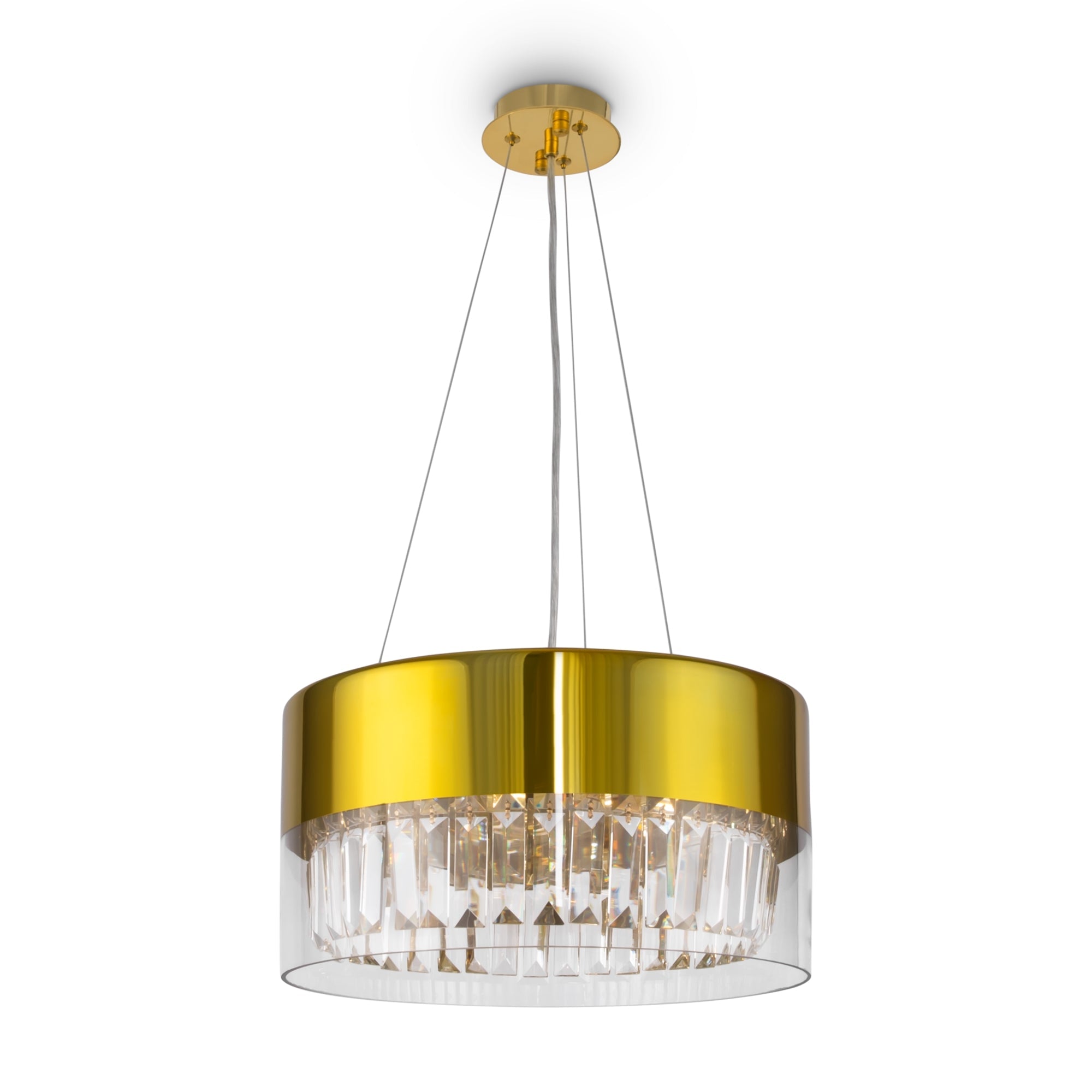 Wonderland 4/6Lt Crystal Ceiling Light - Gold Finish