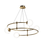 Balance 4/6Lt Centre Light -  Gold/ Black Finish