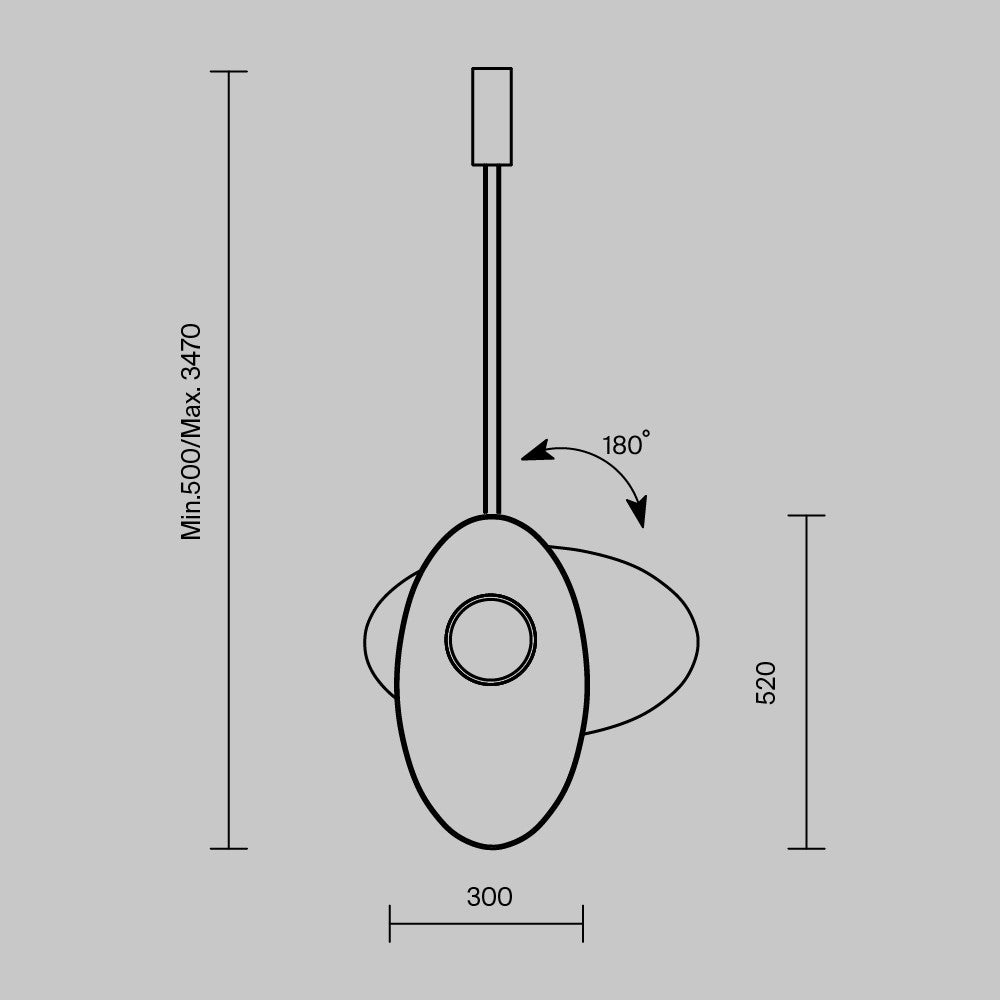 Evolution Pendant Light- White/ Black Finishes
