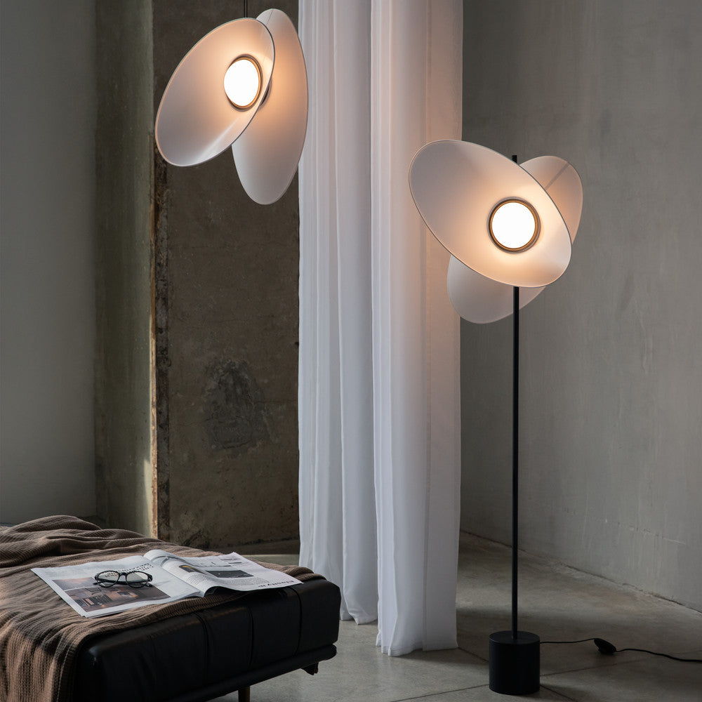Evolution Pendant Light- White/ Black Finishes