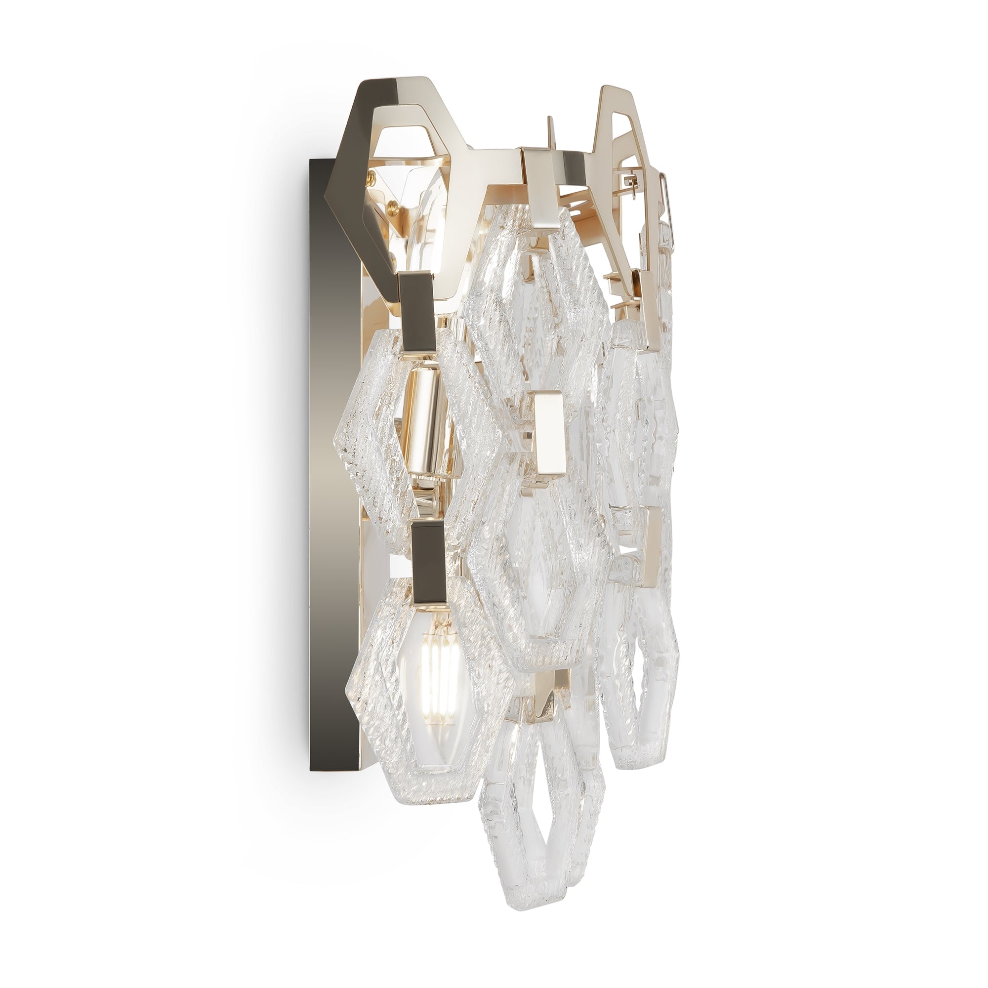 Tissage Indoor Double Wall Lights - Gold Finish