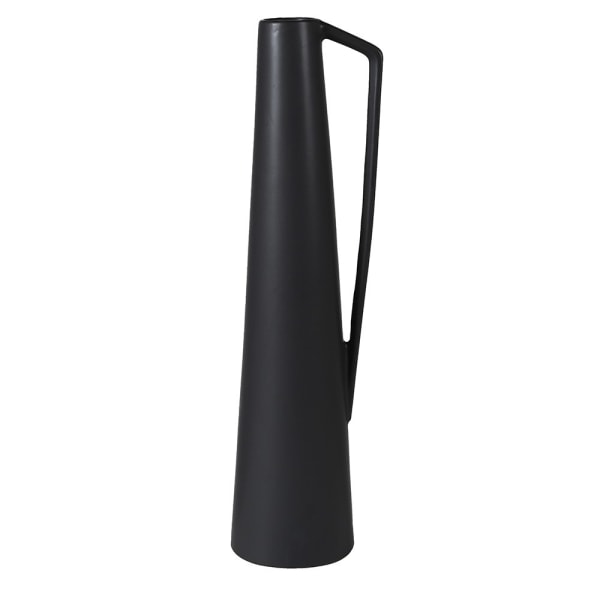 Slim Matt Black Bud Vase with Handle - Christmas Gift