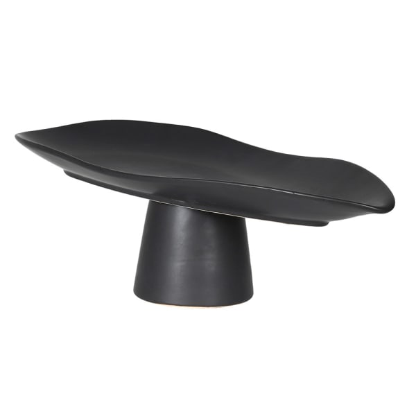 White/ Black Pedestal Plate - Christmas Gift