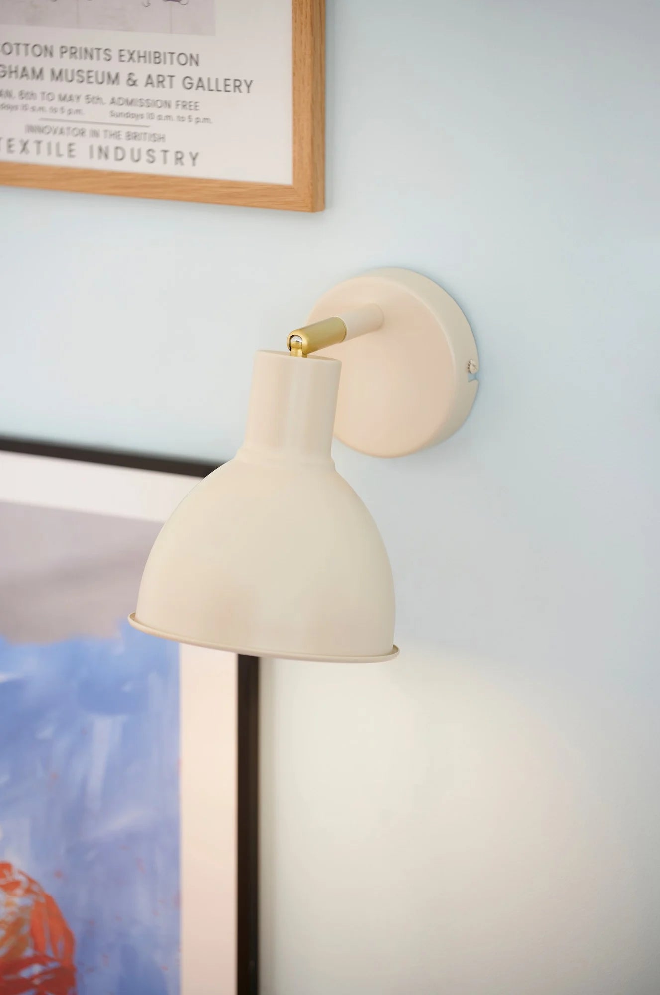 Pop Task Wall Light- Beige/ Green/ White Finishes