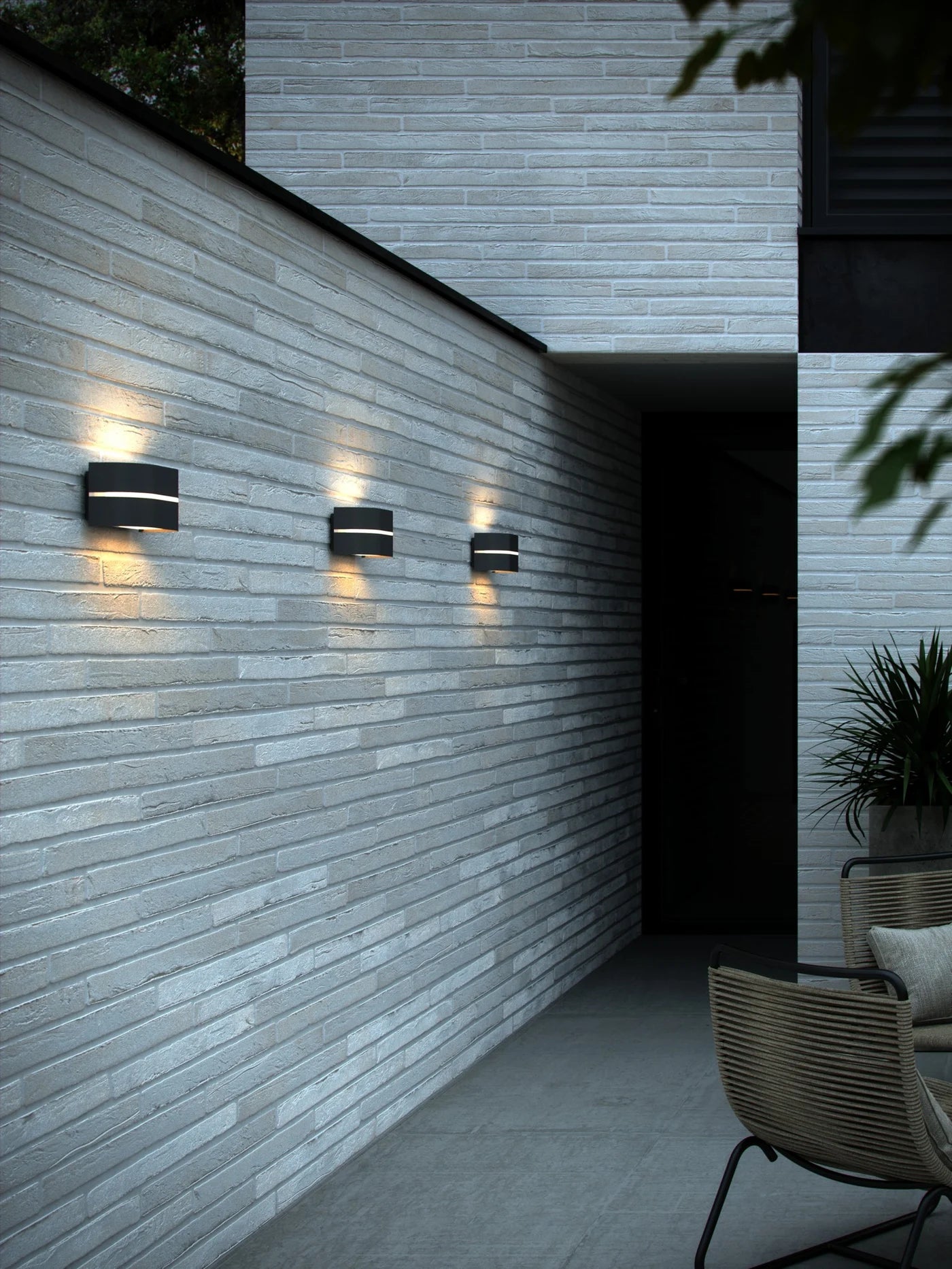 Sibelis Wall light- Black/ Brown/ Anthracite Finish