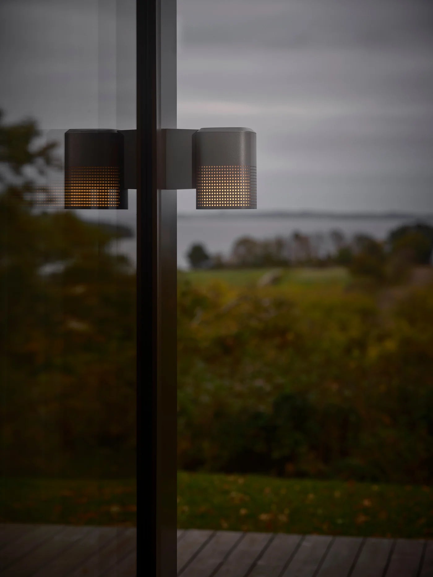 Sidara Outdoor Wall Light- Brown/ Anthracite/Black Finish