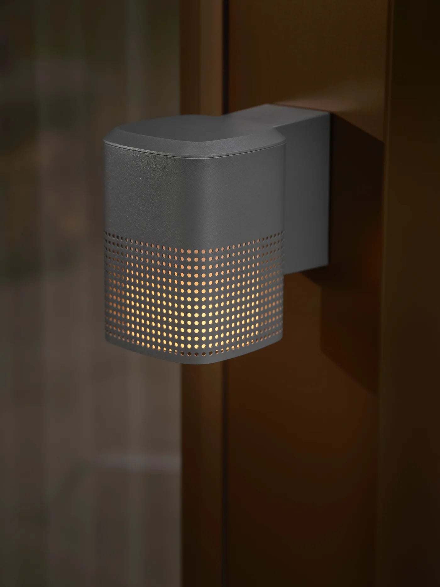 Sidara Outdoor Wall Light- Brown/ Anthracite/Black Finish