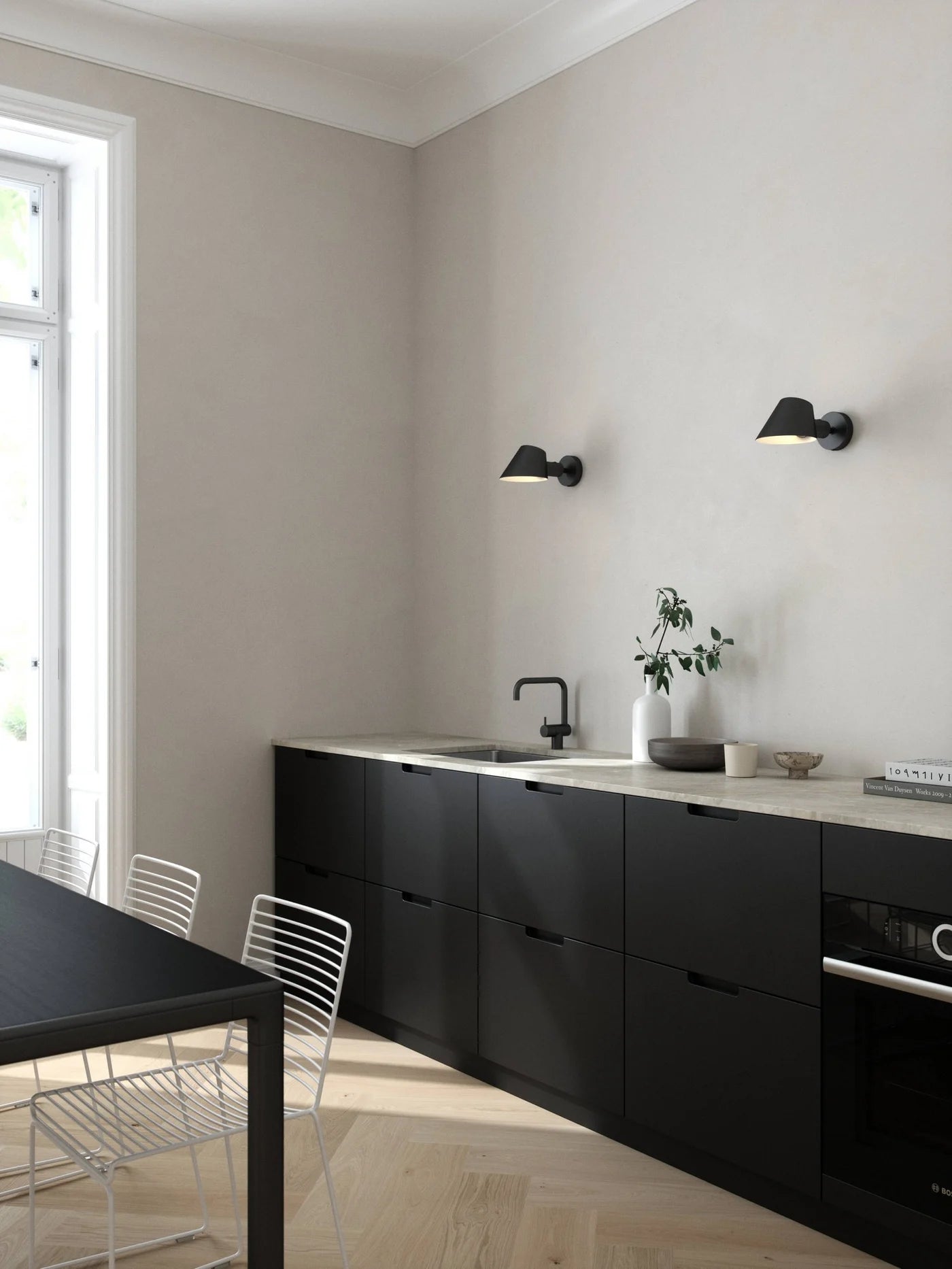 Stay Wall Light- Black/ Grey