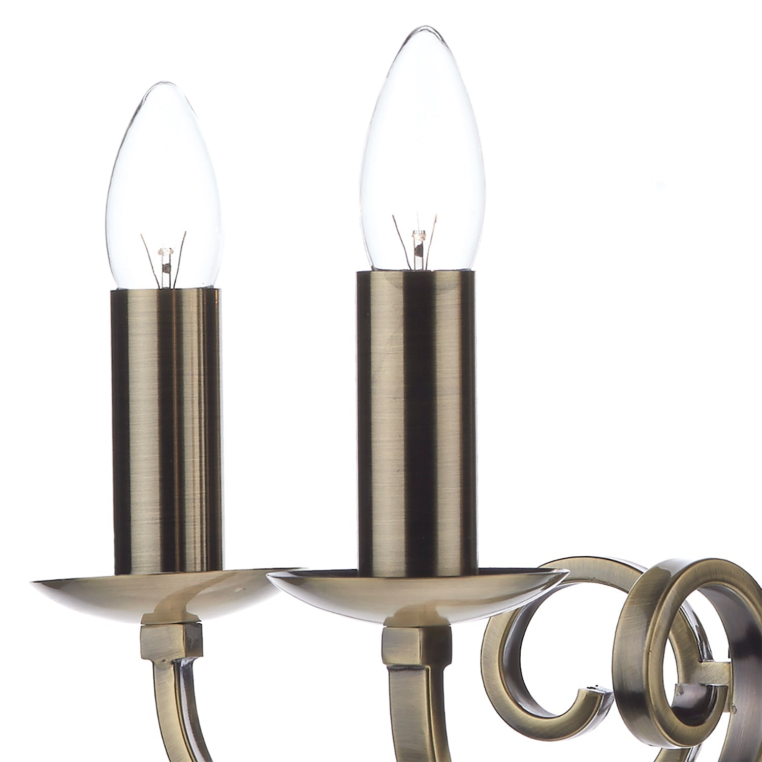 Murray 5/8Lt Centre Ceiling Dual Mount Light - Antique Brass/Polished Chrome IP20