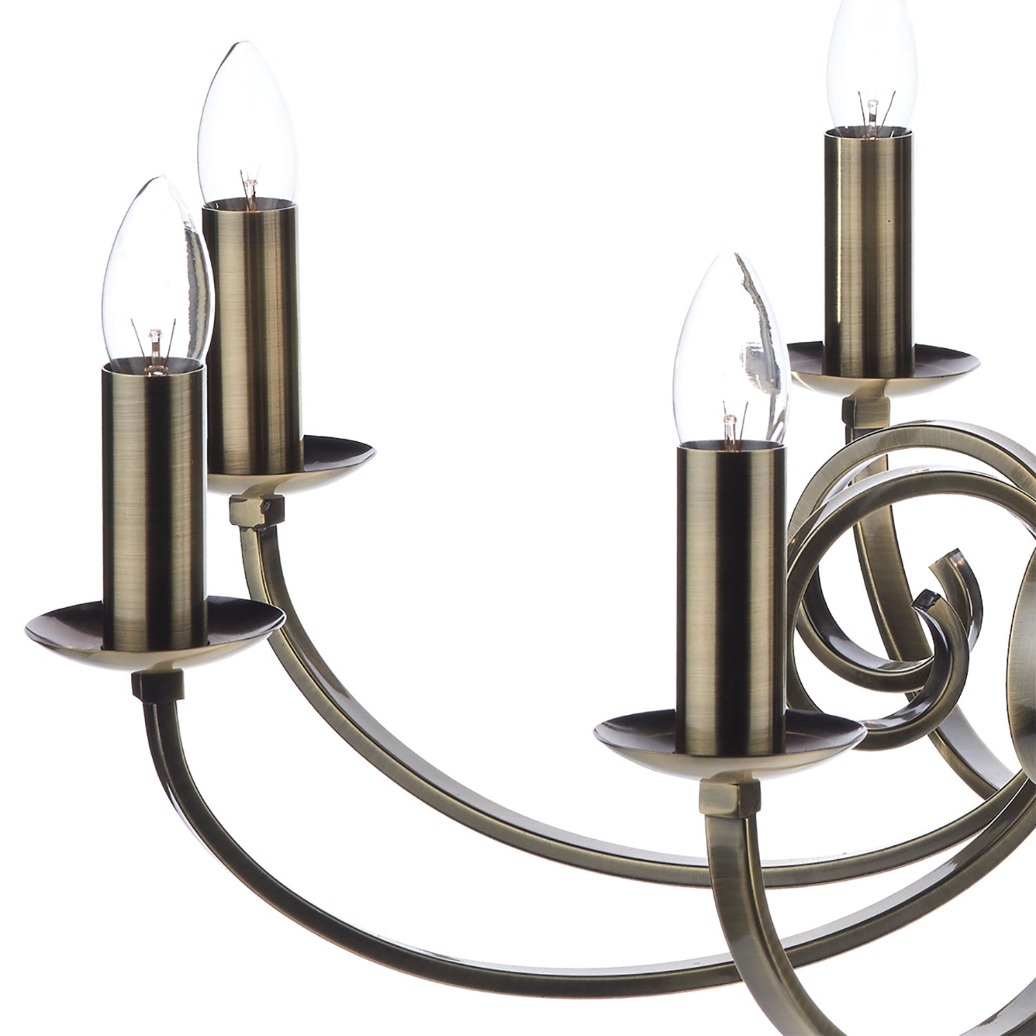 Murray 5/8Lt Centre Ceiling Dual Mount Light - Antique Brass/Polished Chrome IP20