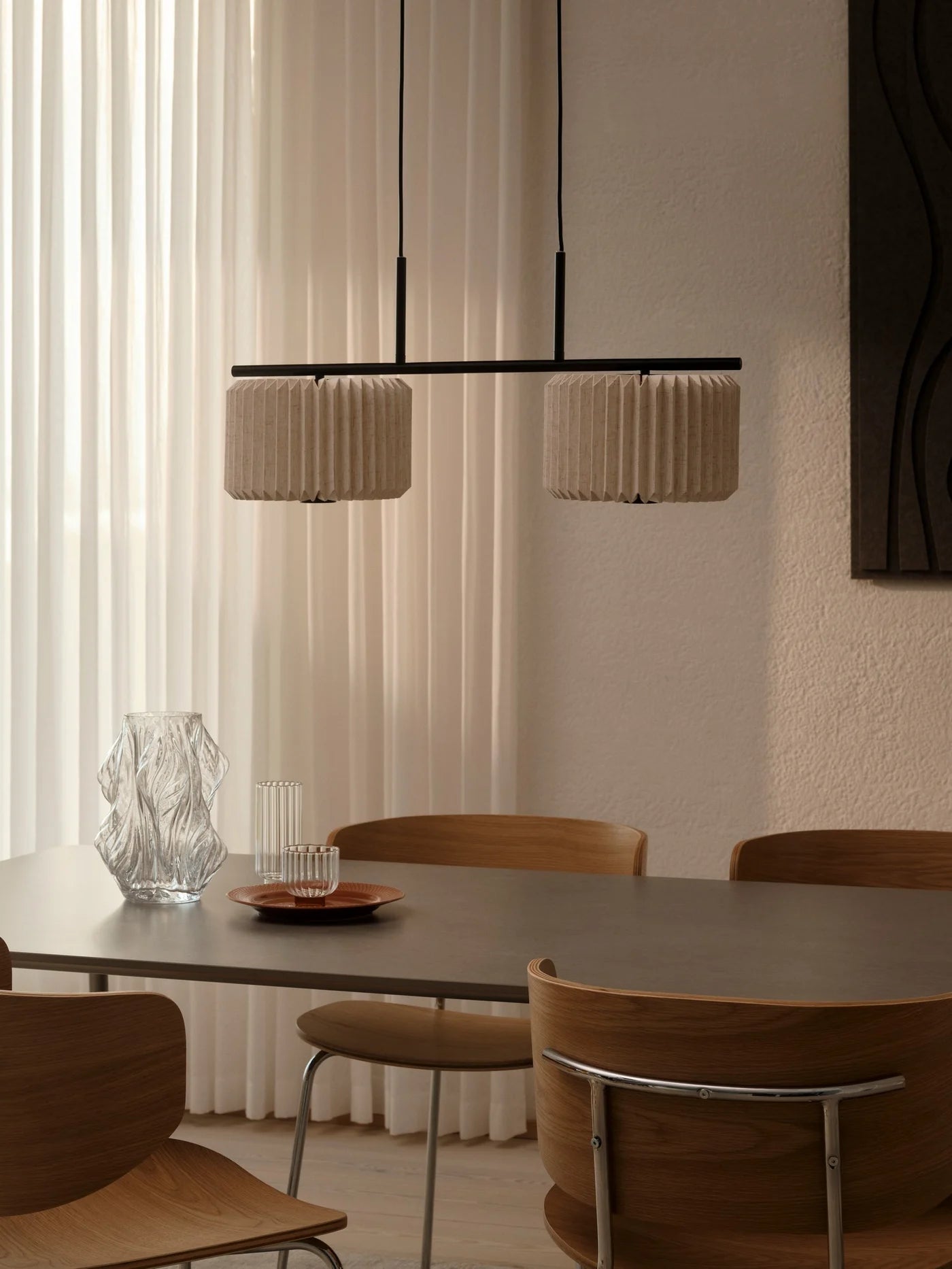 Vivienne Dual Pendant- Black
