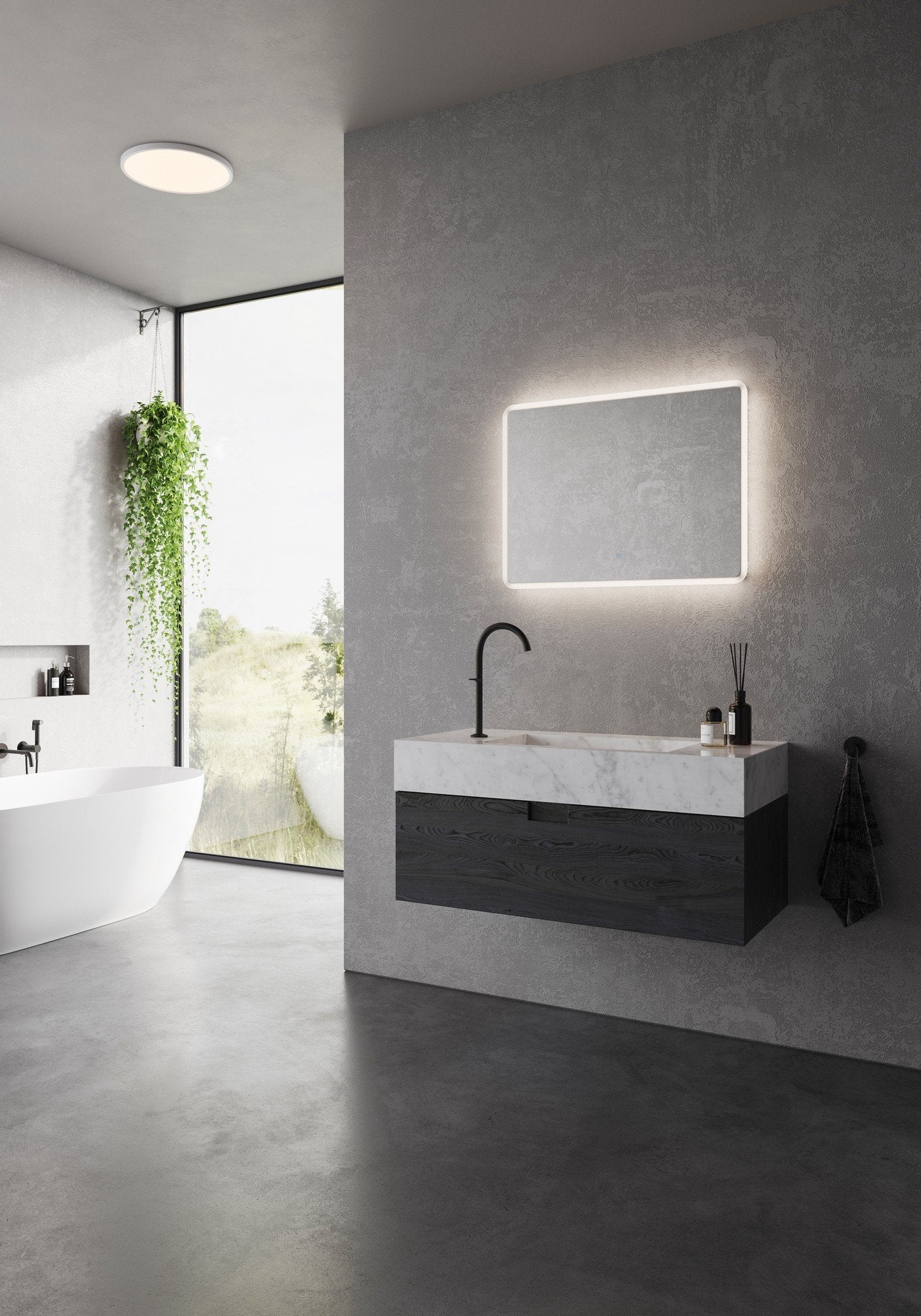 Dovina Bathroom Mirror- Clear