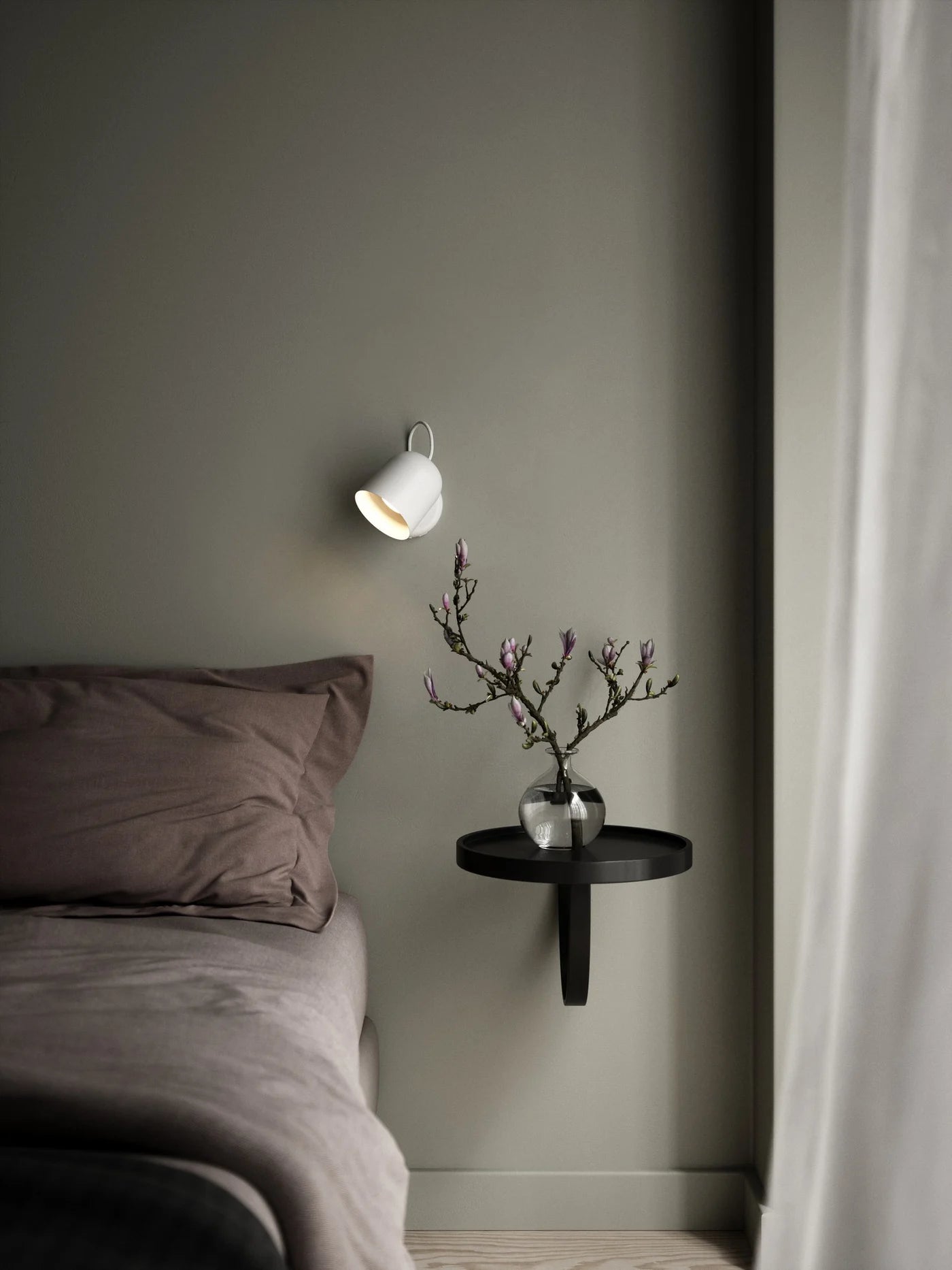 Angle GU10 Wall light-  Black/ White