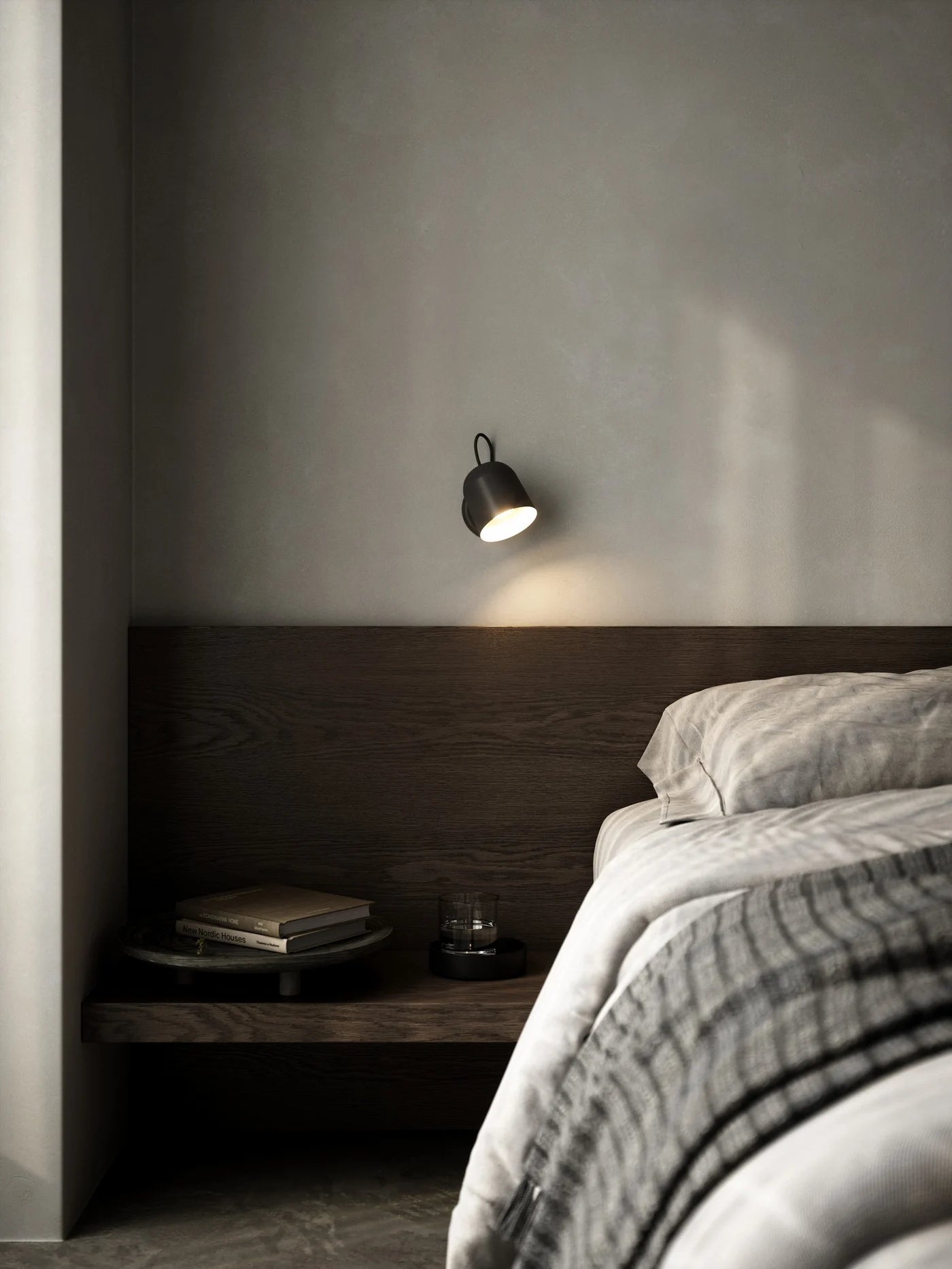 Angle GU10 Wall light-  Black/ White