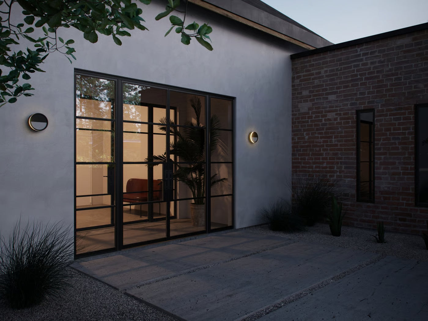 Ava Smart Ceiling/ Wall light- Black/ Grey Finish