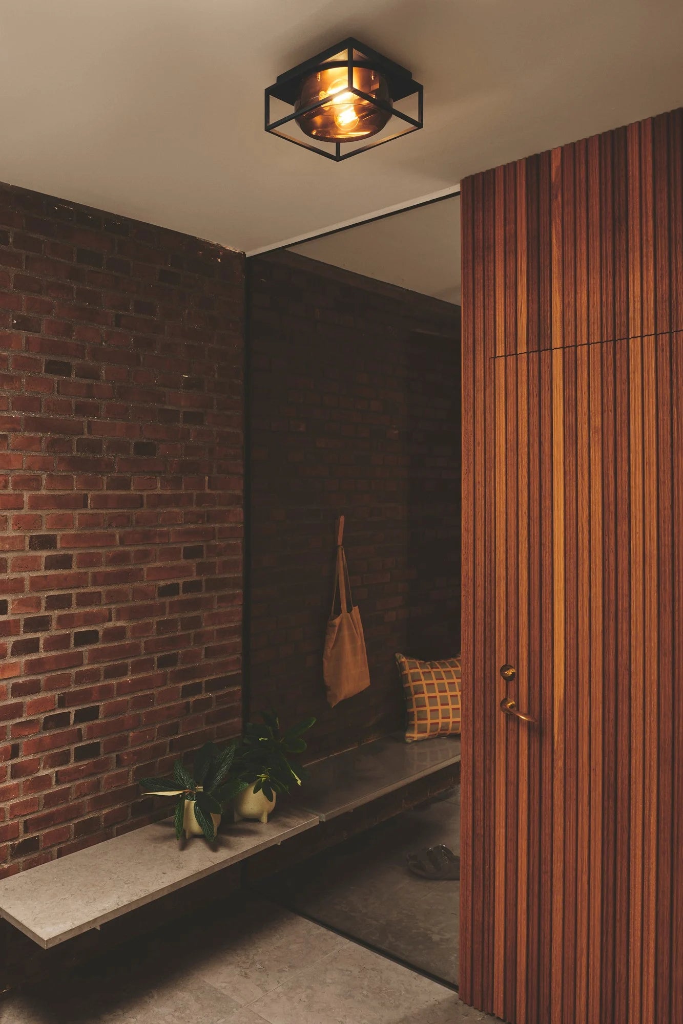 Griffin Ceiling Light- Smoked Finish