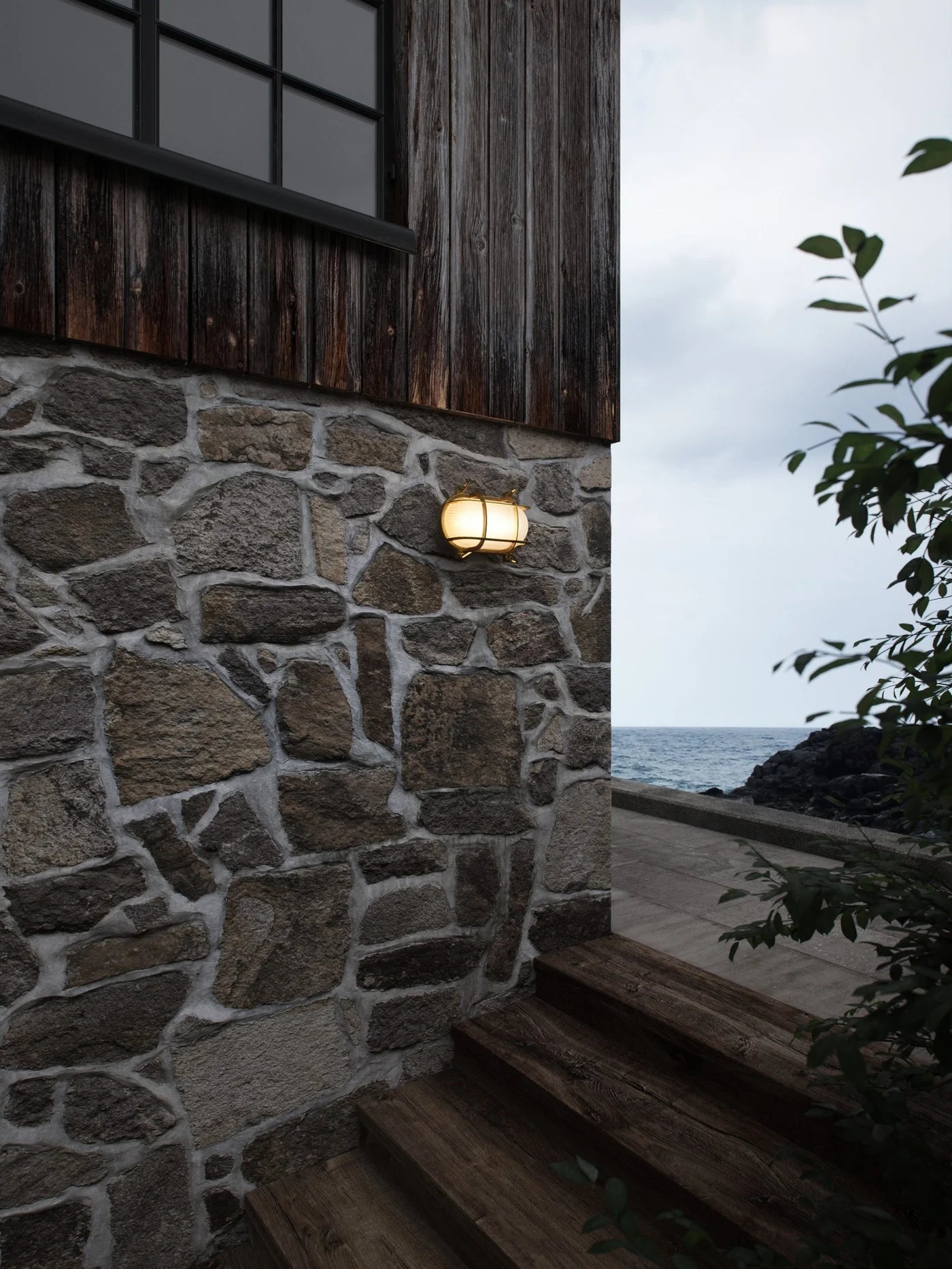 Helford Wall Light- Brass/ Nickel Finishes