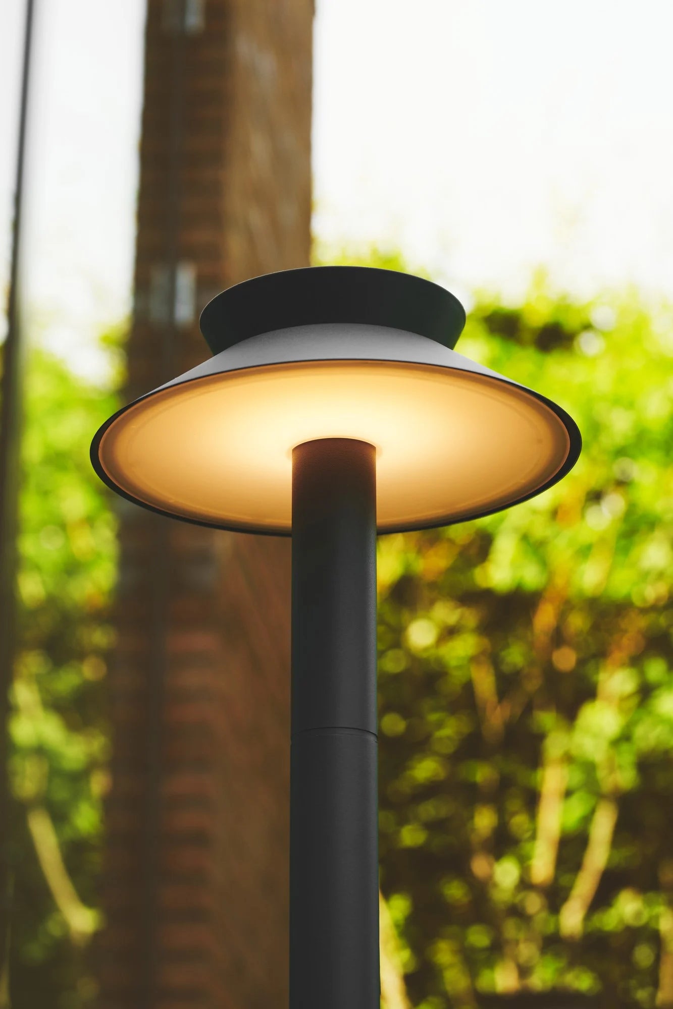 Justina Solar Garden Light- Anthracite/ Black