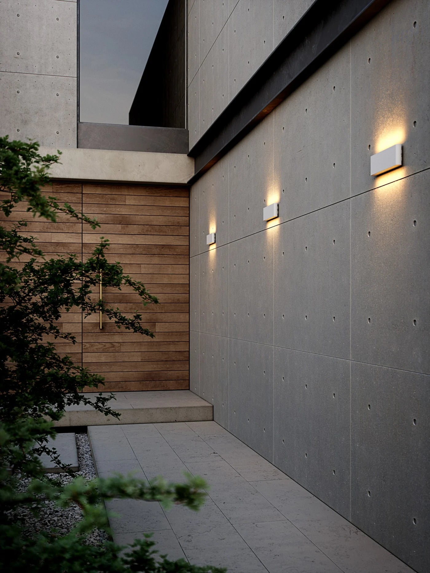 Kinver Wall Light- Black/ White