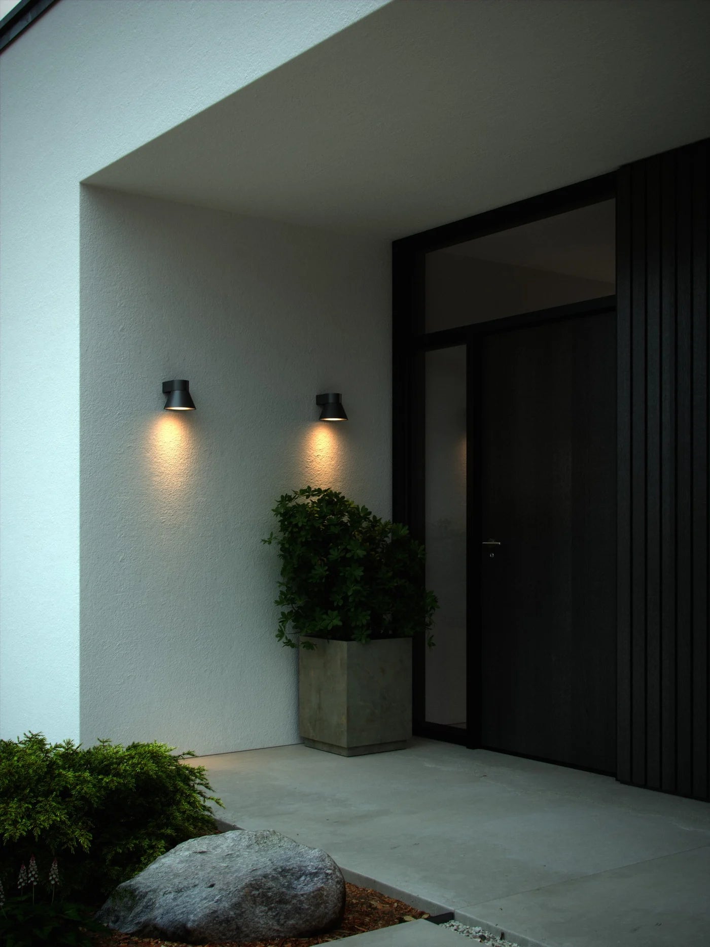 Kyklop Cone Wall light- Rusty/ Black Finish