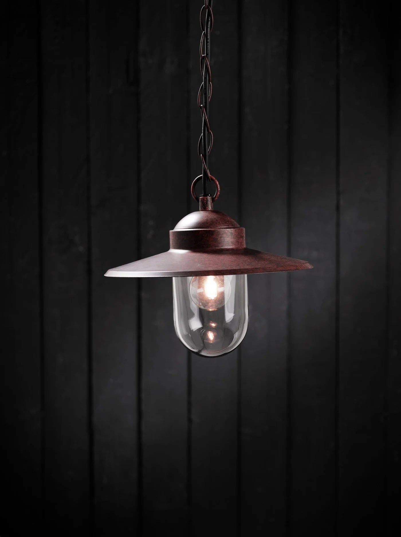 Luxembourg Outdoor Pendant- Rusty Finish