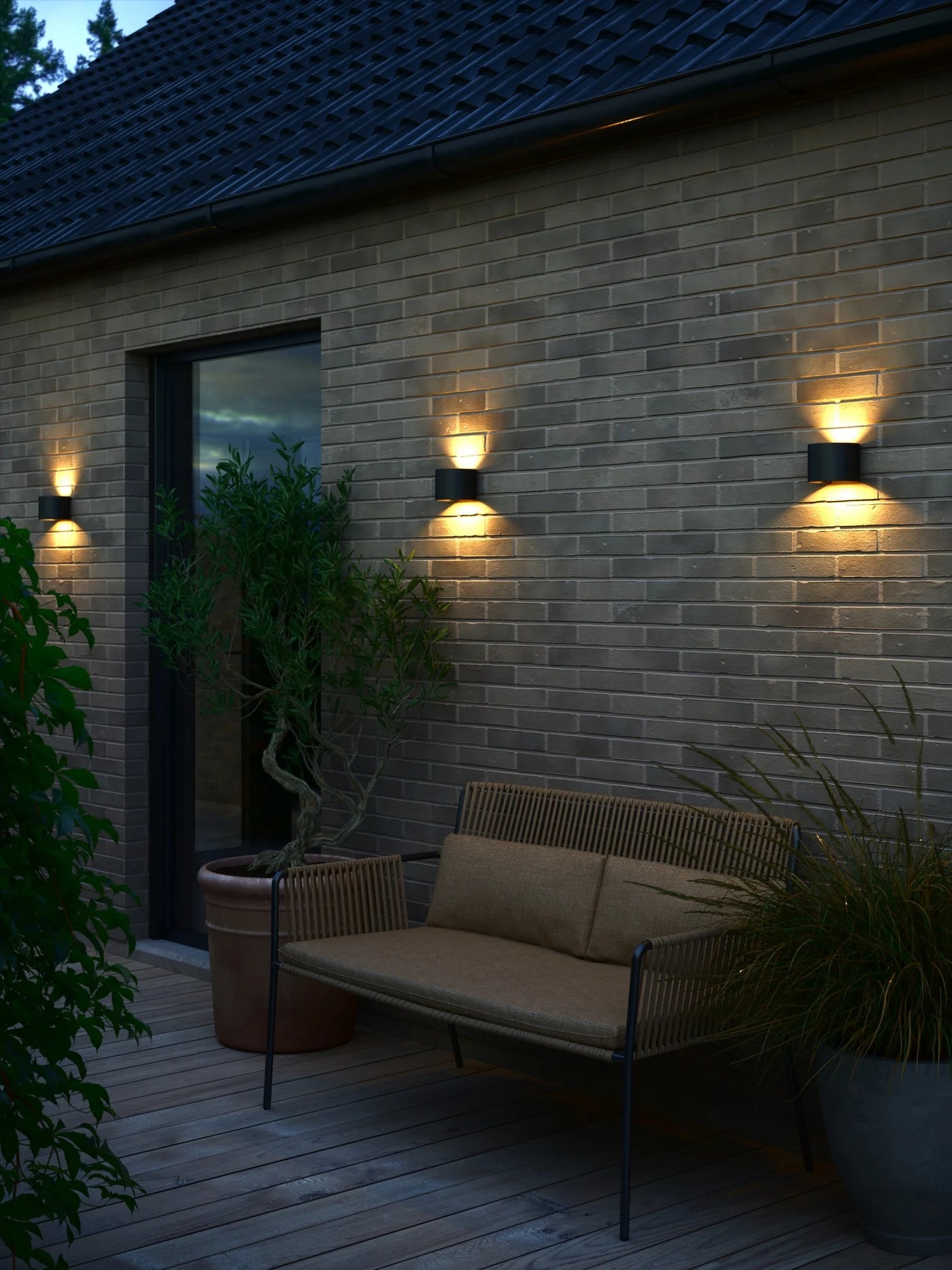 Milda Wall light- Anthracite/ Black
