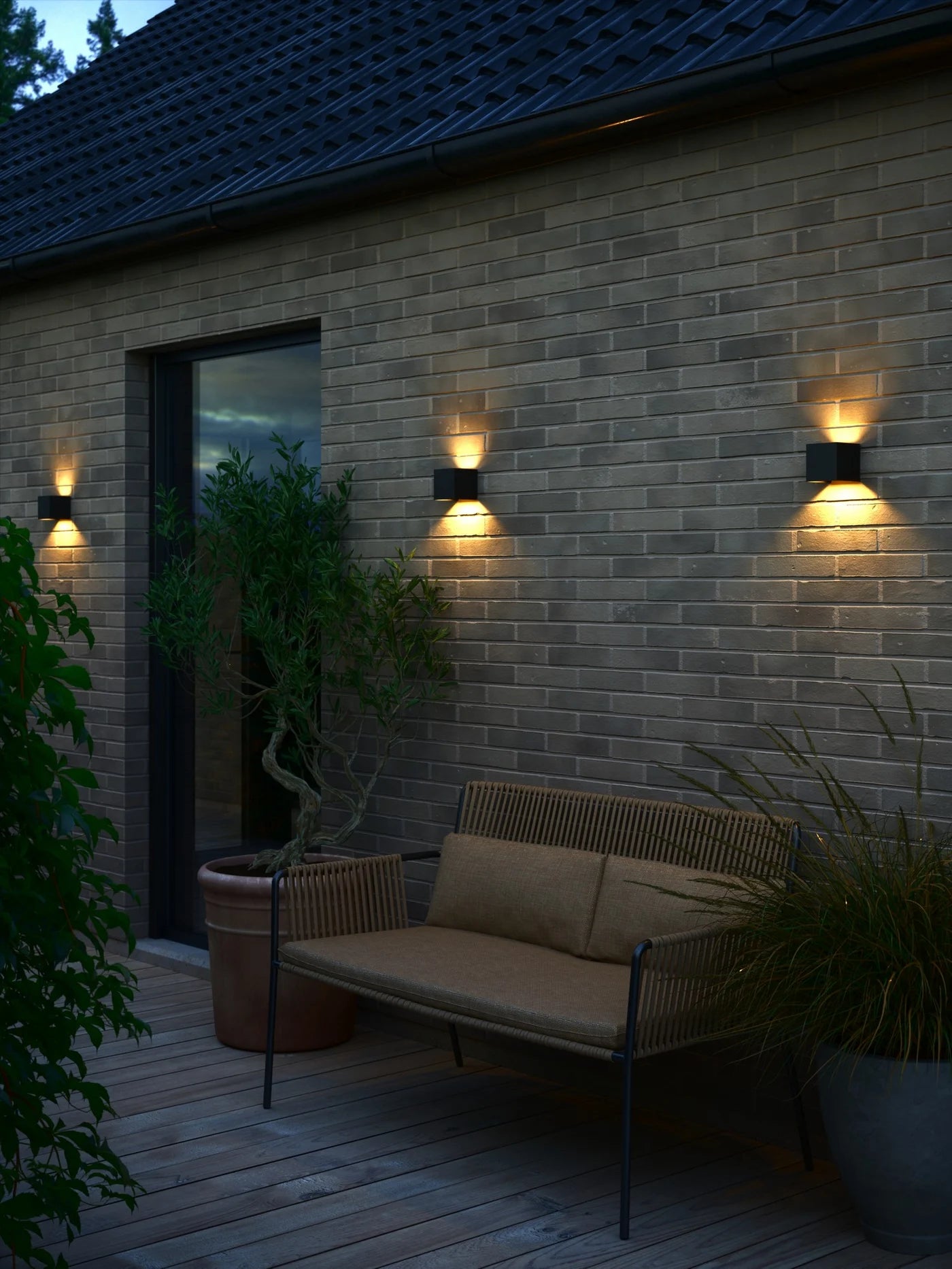 Milda Wall light- Anthracite/ Black