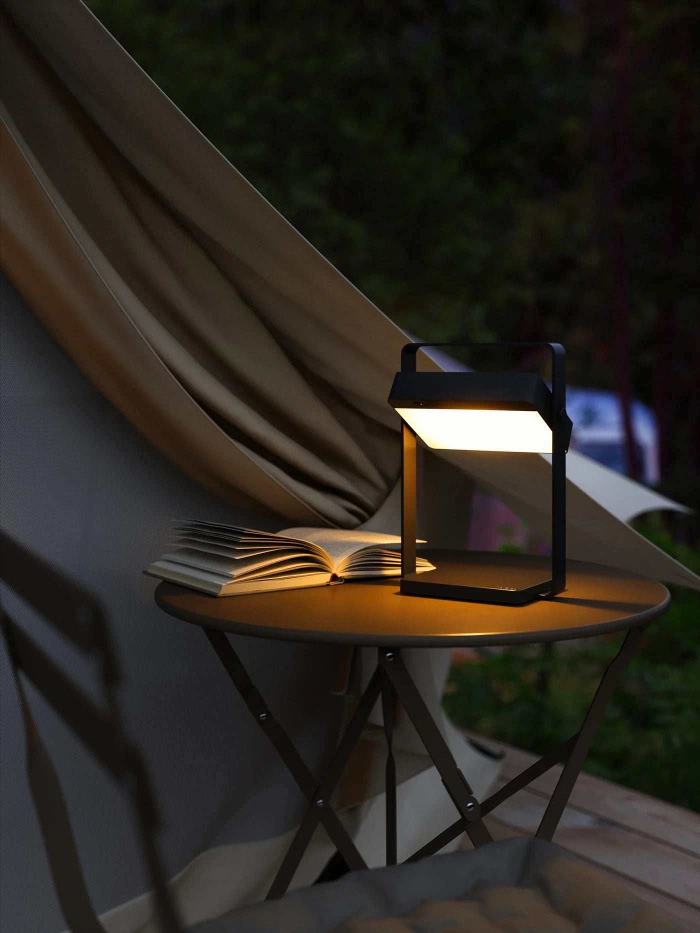 Saulio Solar Battery light- Black/ Brown/ Olive Green Finish