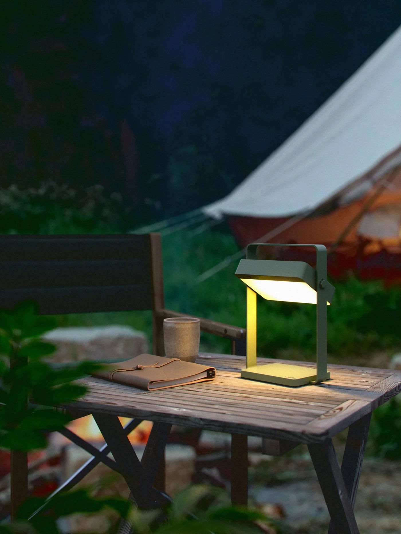 Saulio Solar Battery light- Black/ Brown/ Olive Green Finish