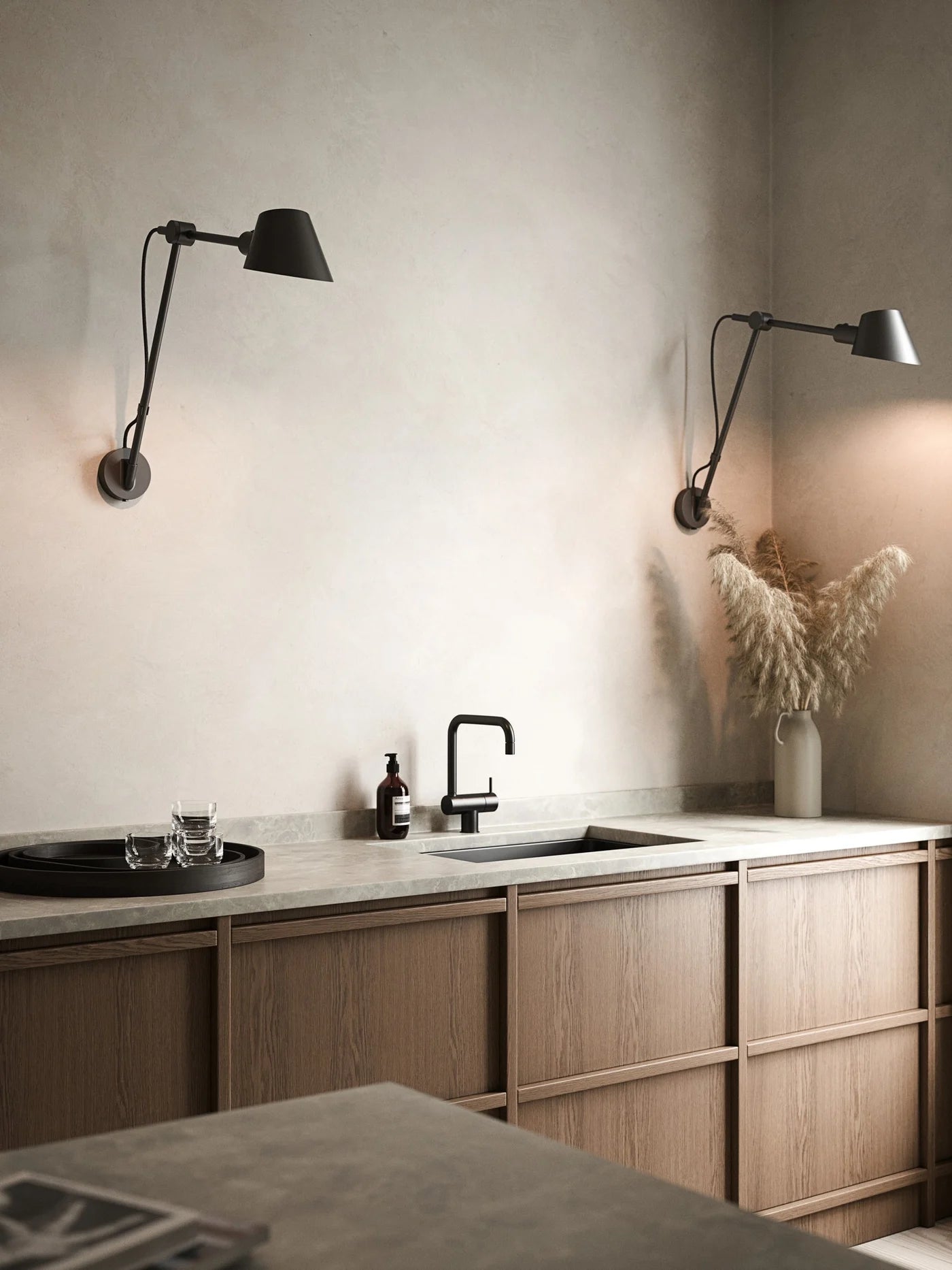 Stay Flexible Wall Light- Black Finish