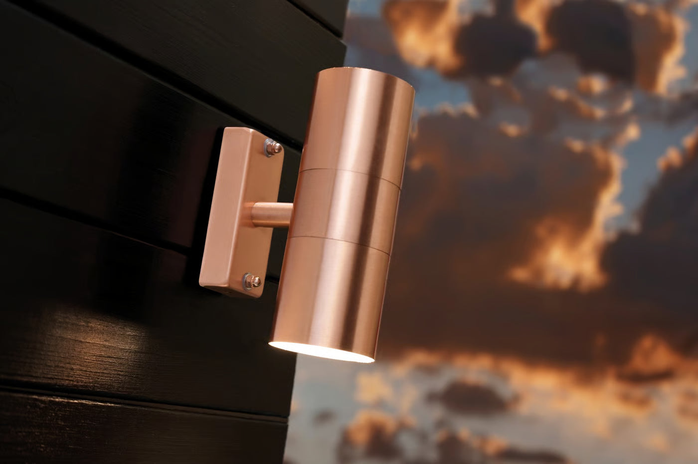 Tin Double/Single Wall light-  Copper/ Black