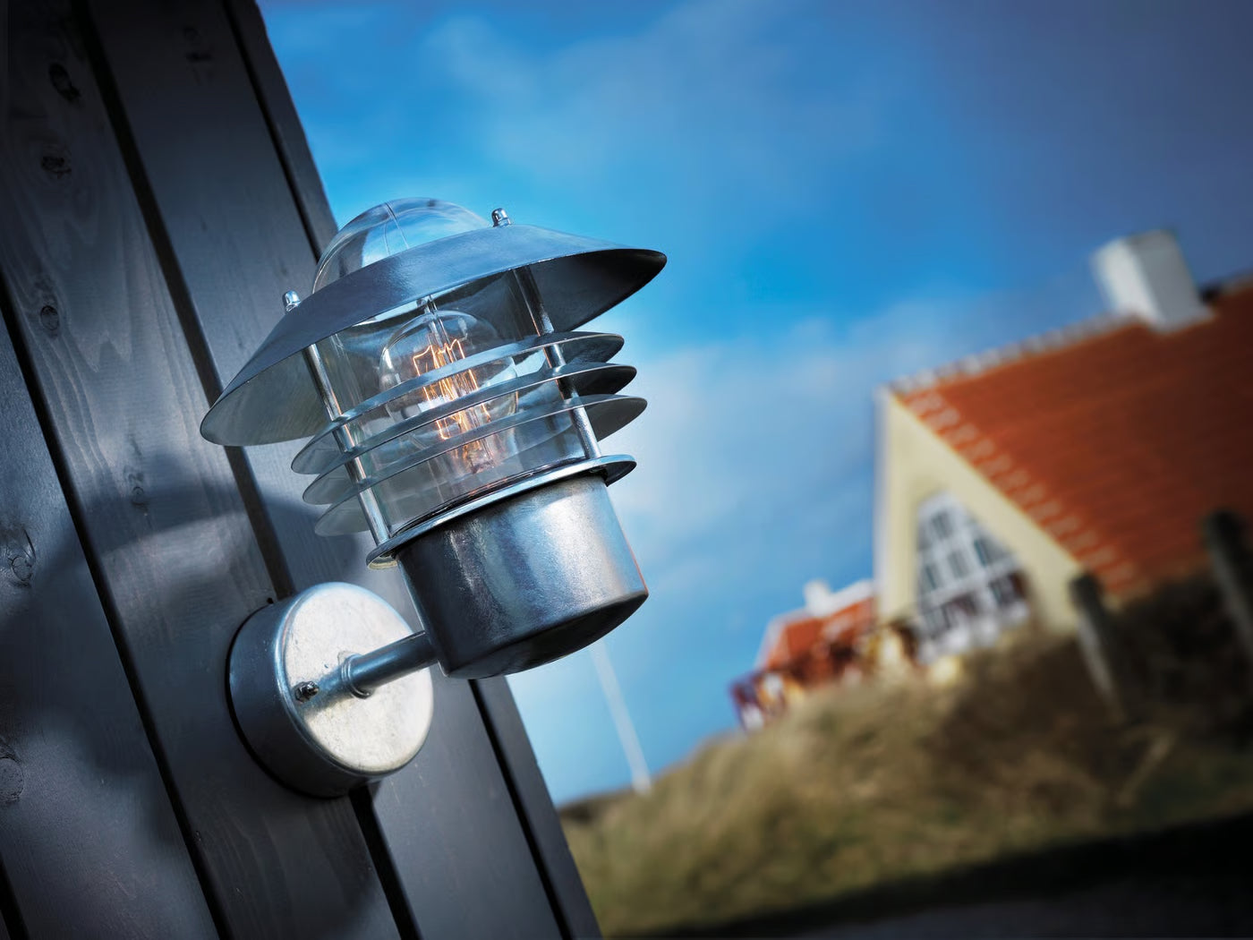 Vejers Up/ Down light- Galvanized/ Black Finish