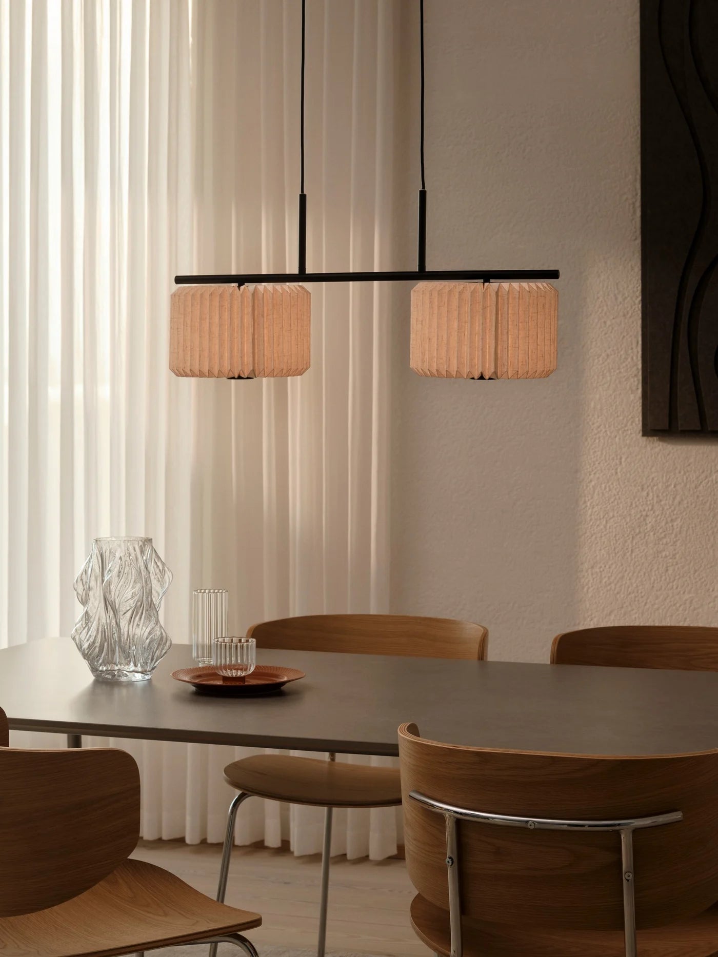 Vivienne Dual Pendant- Black