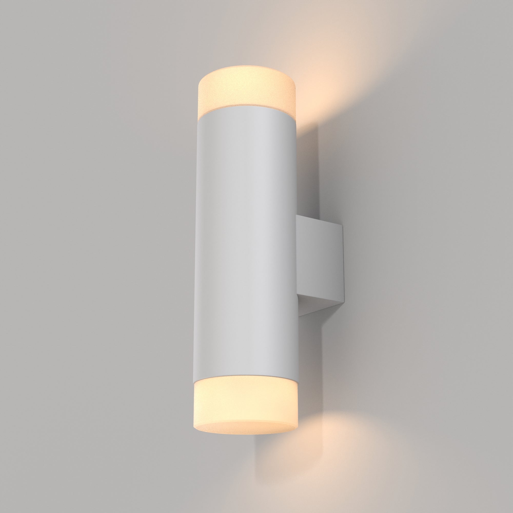Kilt Wall Light Black/White Finish