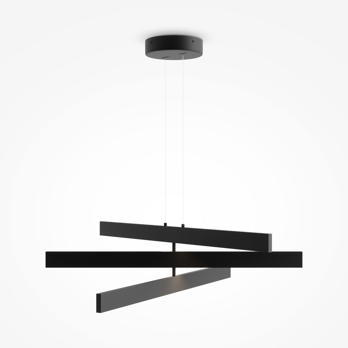 Origami LED Hanging Light - Black/White Finish