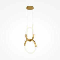Node LED Hanging Light - Gold Finish