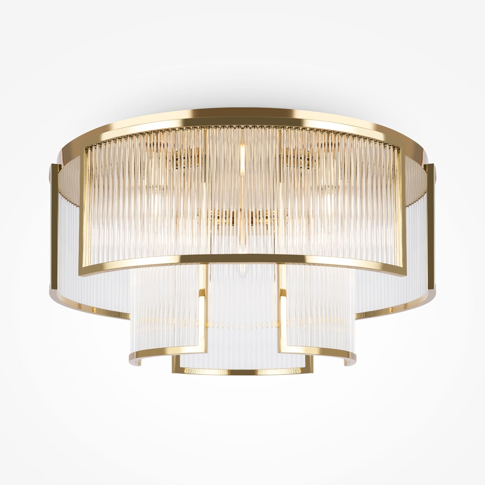 Frame Flush Ceiling Light- Gold