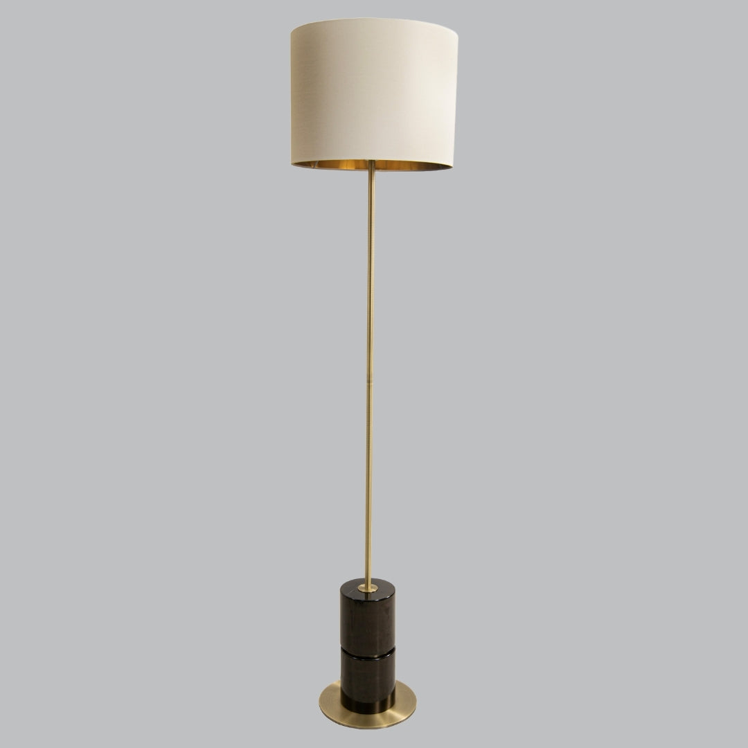 Malachai Floor Lamp - Black/White