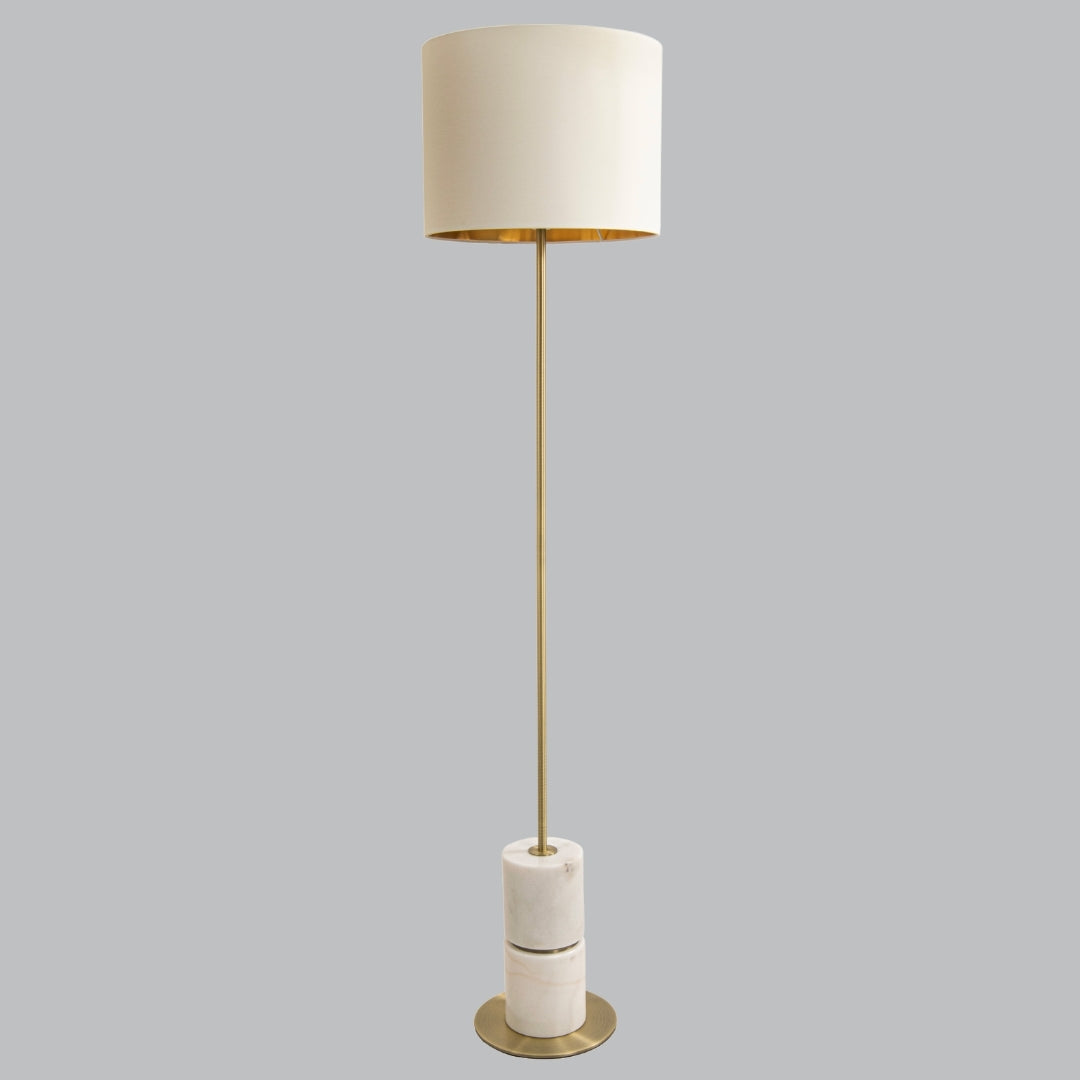 Malachai Floor Lamp - Black/White