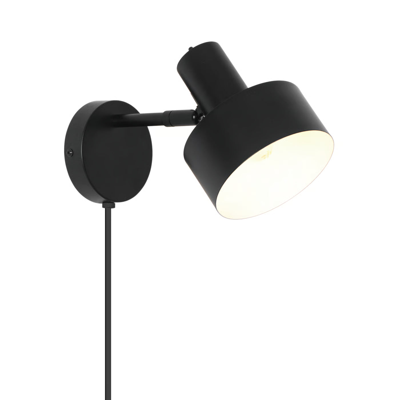 Matis Wall Light- Black/ White Finish