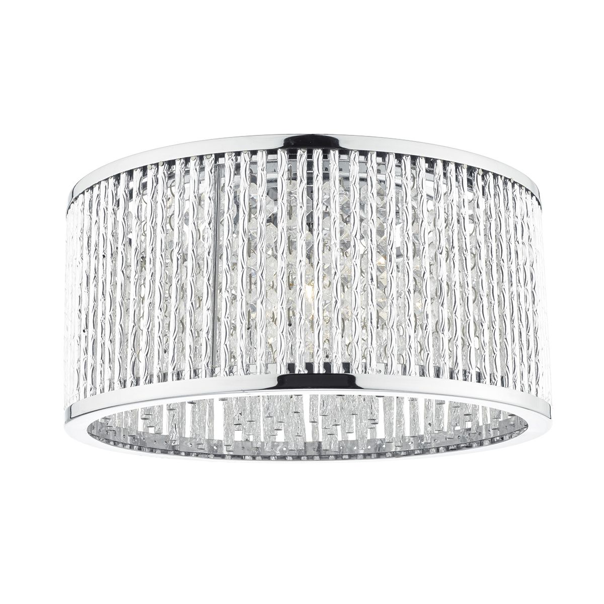 Nantes 3 Light Flush Polished Chrome