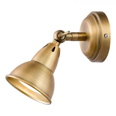 Nathaniel Single Wall Spotlight - Aged Brass