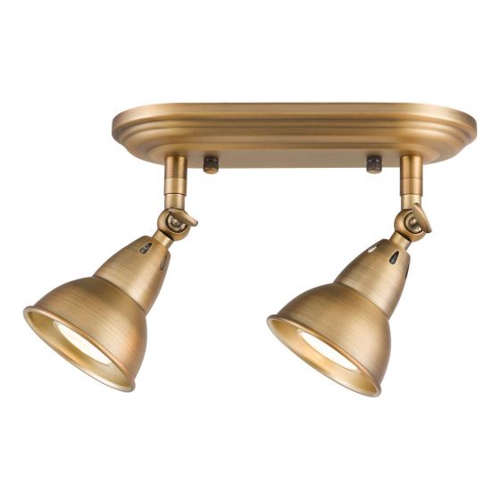 2Lt Plate Spotlight - Aged Brass