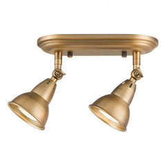 Nathaniel 2Lt Plate Spotlight - Aged Brass