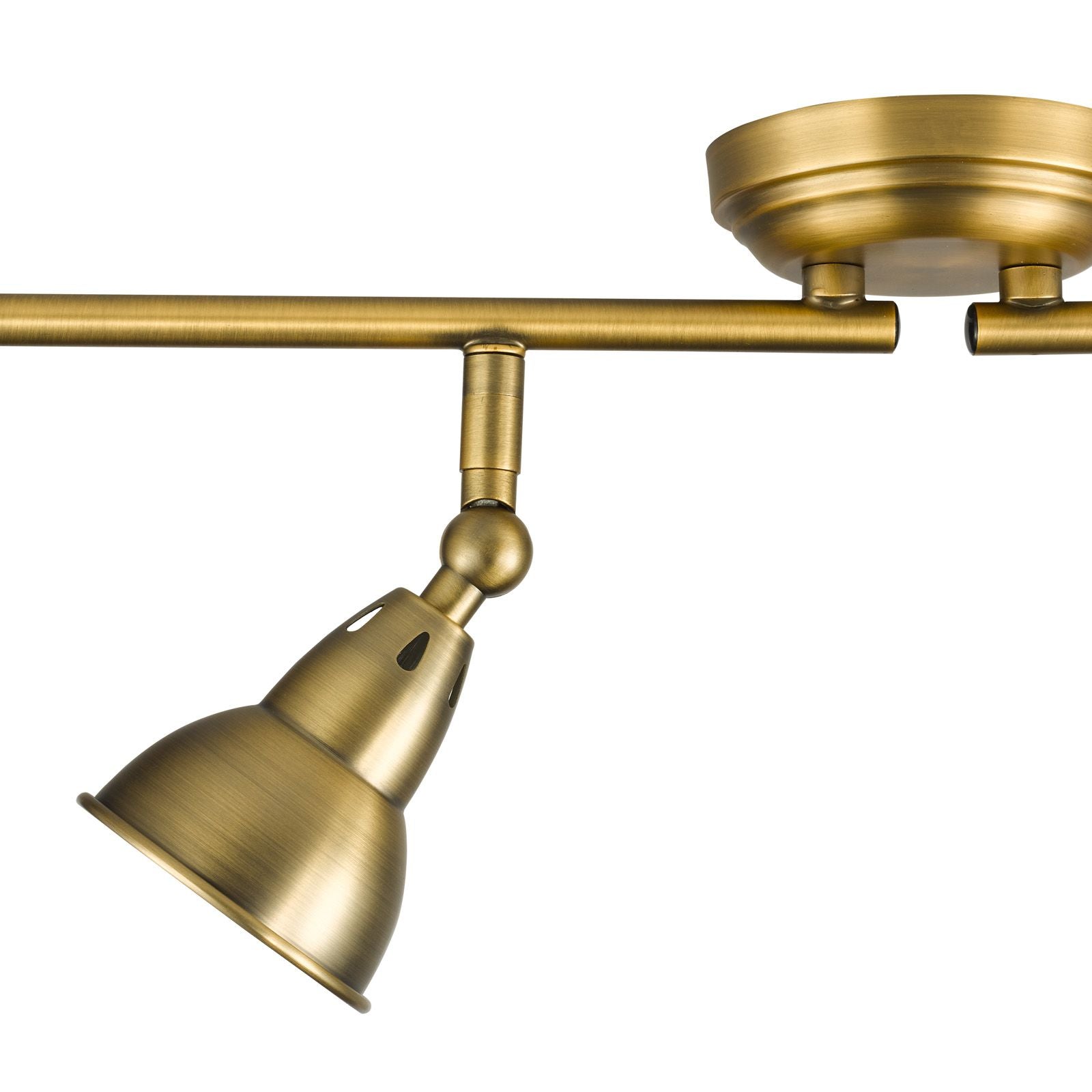 Nathaniel 4 Light Bar Spotlight-  Aged Brass