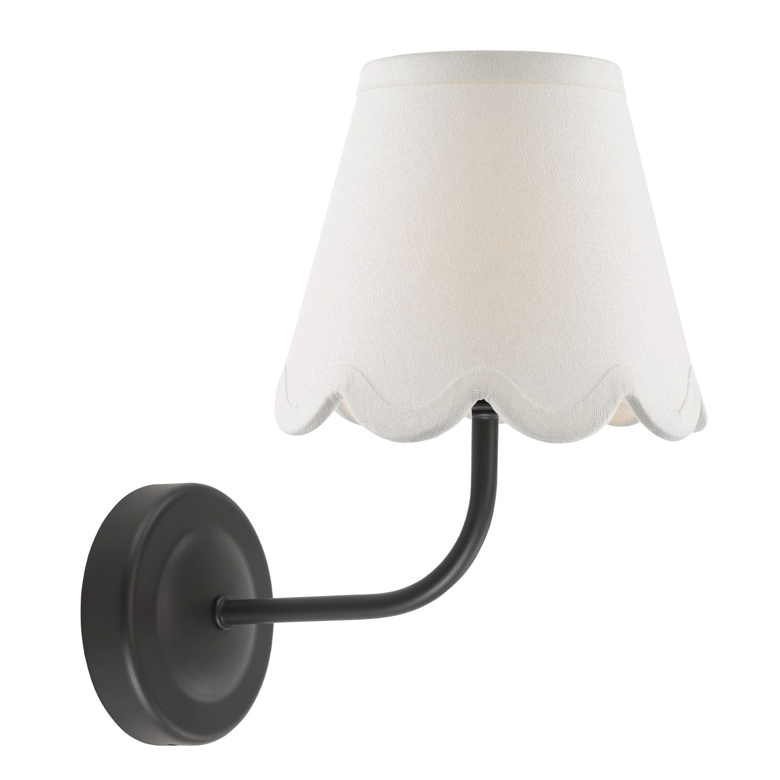 Navarro Rechargeable Wall Light Matt Black With Shade LED